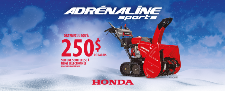 Promo Honda Souffleuses